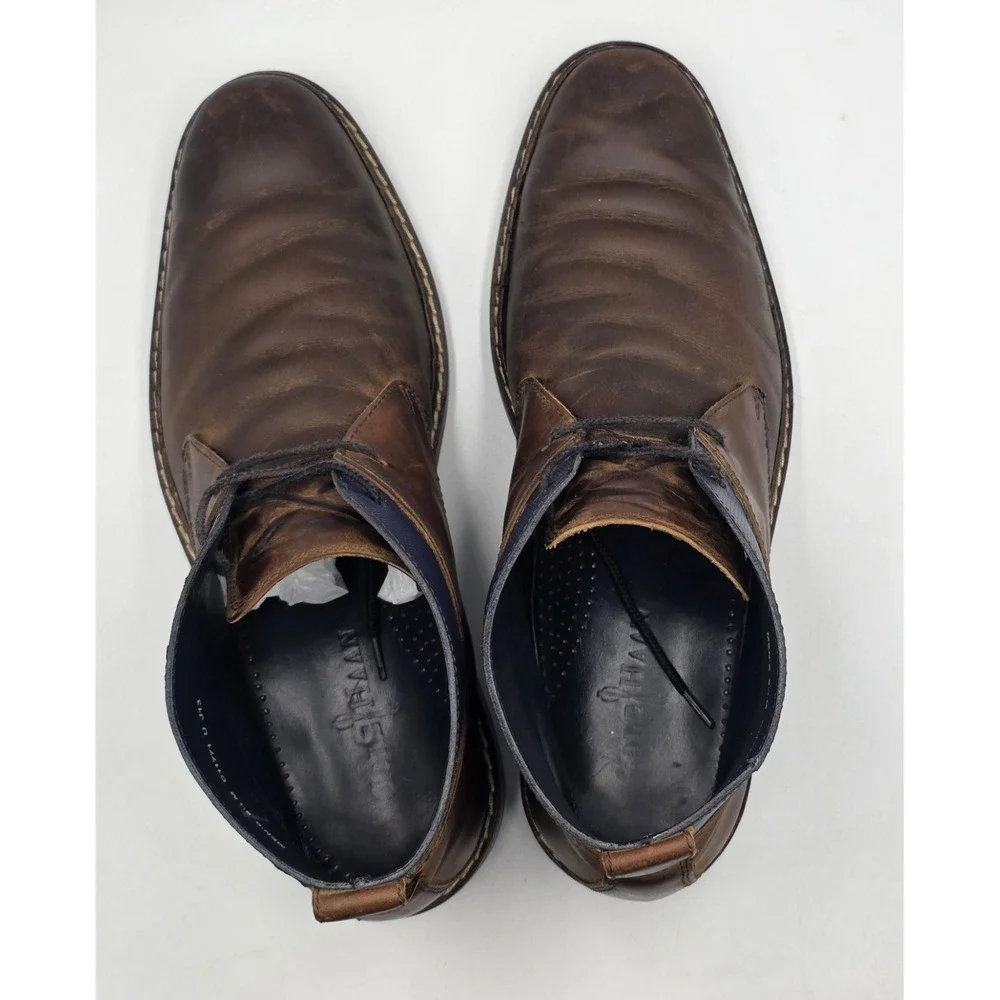 Cole Haan Colton Chukka Boots C11771 Brown Leather Mens Size 9.5‎ M Casual